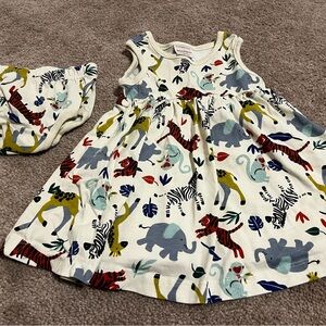 Animal Print Baby Dress with Bloomers